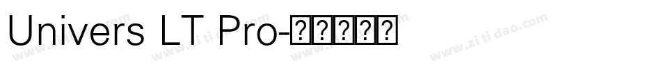 Univers LT Pro字体转换